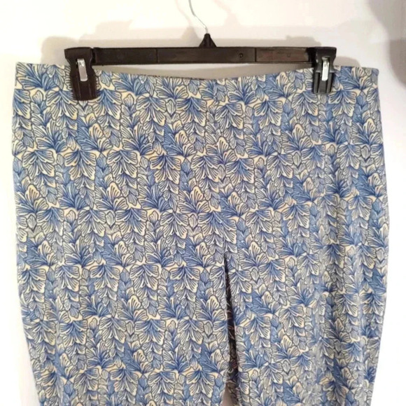 CLEARANCE Sigrid Olsen Pants Trousers Wide Leg Side Zip Cotton Stretch - Picture 5 of 14